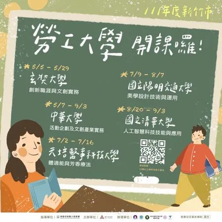 ▲勞工大學主視覺。(圖/新竹市政府提供)