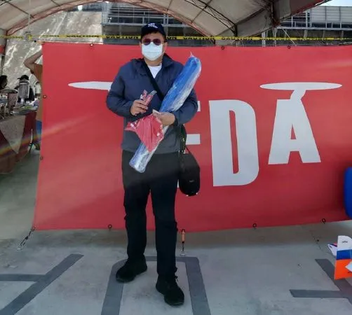 ▲▼台中一名員警休假帶著無人機到南投飛行,意外協助找出公墓起火點,順利滅火。(圖/警方提供)