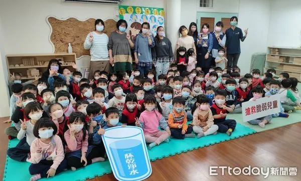 ▲吳甦樂幼兒園師生響應水資源行動。(圖/展望會提供,下同)