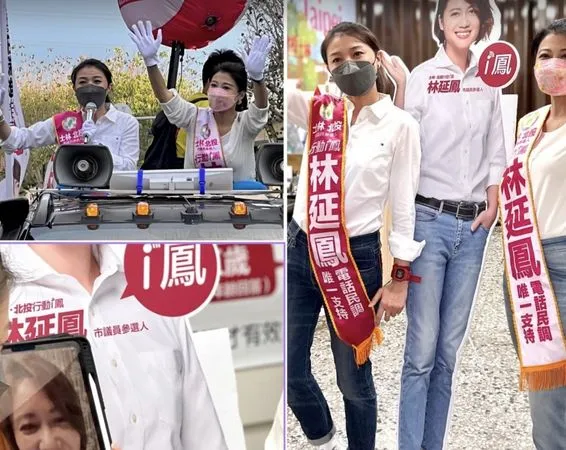 ▲▼林楚茵、顏若芳當林延鳳分身。(圖/翻攝臉書)