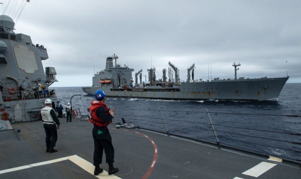 ▲▼ 美軍勃克級導向飛彈驅逐艦桑普森號（USS Sampson）26日通過台灣海峽 。（圖／翻攝推特「@NavalInstitute」）