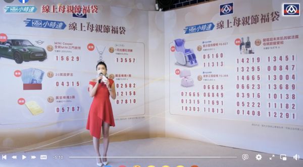 ▲▼全聯小時達母親節福袋開獎。(圖/翻攝自全聯福利中心)