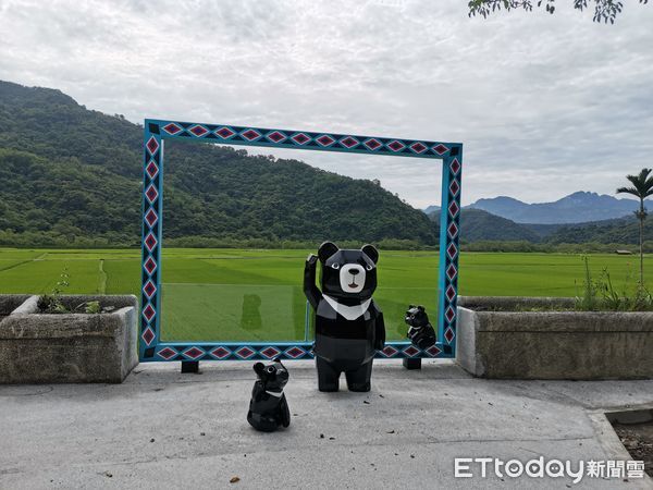 ▲玉管處南安遊客中心新增「南安有熊國」拍照新景點。（圖／玉山國家公園管理處提供）