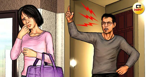 蔡姓女董原本是獨霸發熱衣布料市場的女王,卻慘被家人踢出家門,淪為低收入戶。(圖/本刊繪圖組)