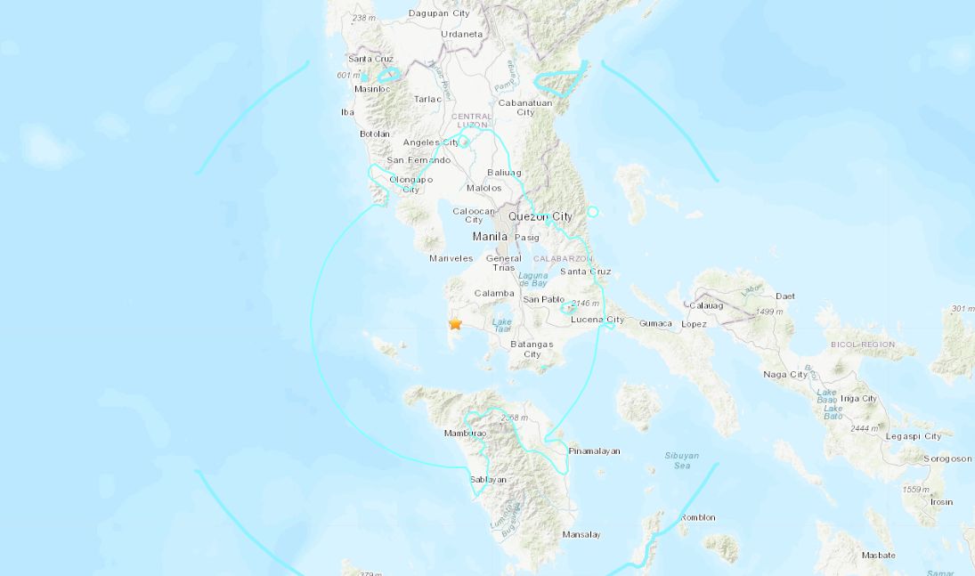 ▲▼菲律賓發生規模6.1地震。（圖／翻攝USGS）