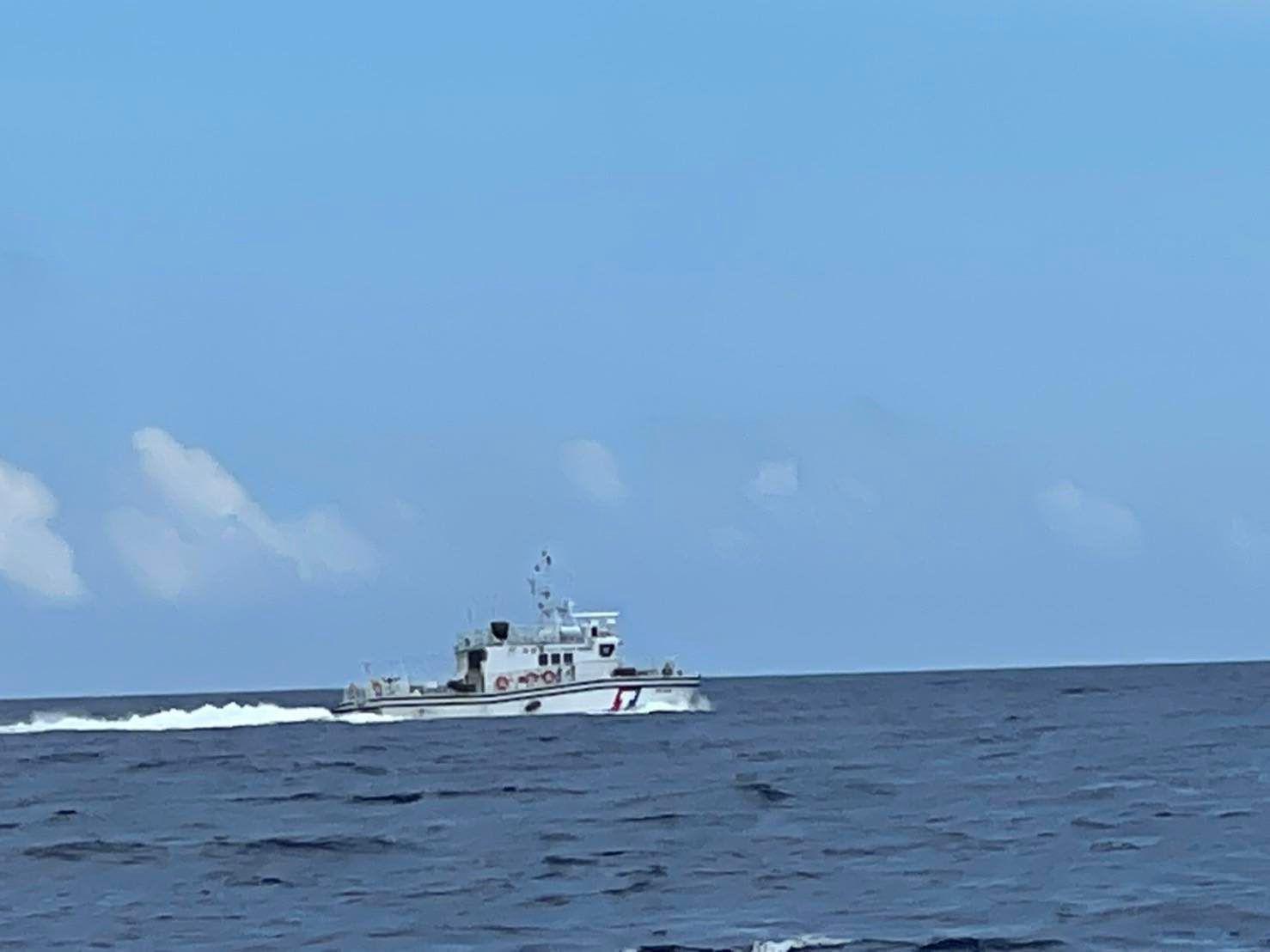 ▲▼海巡艇在東吉島海域附近巡航 。（圖／翻攝畫面）