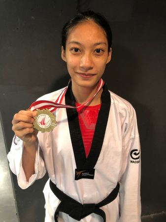 ▲▼中華跆拳代表隊羅嘉翎、徐晧祐、馬妤昕、林唯均 。(圖/翻攝自Facebook/中華民國跆拳道協會)