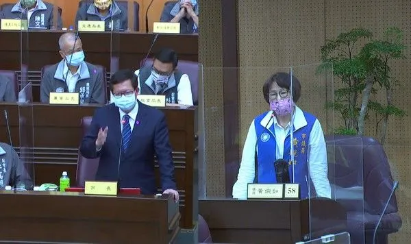 ▲鄭文燦八年施政成績,市議員黃婉如評價80分。(圖/擷取自市議會網站)