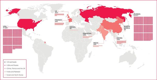 ▲▼美、俄擁有全球90%以上核彈頭。（圖／翻攝自SIPRI官網）