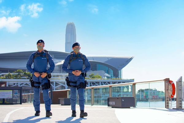 ▲港警下轄的3支反恐部隊於7月1日換裝。（圖／翻攝香港警察官方臉書）