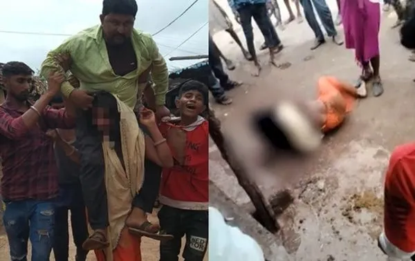 懷疑有小王!女被丈夫「騎在身上」遊街 扯破衣服虐打畫面曝光。(圖/翻攝自Twitter)