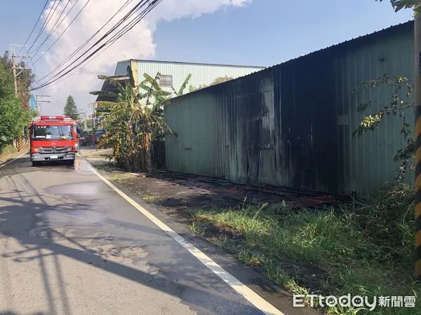 ▲▼ 0711林口工廠火警 。(圖/記者戴上容翻攝)