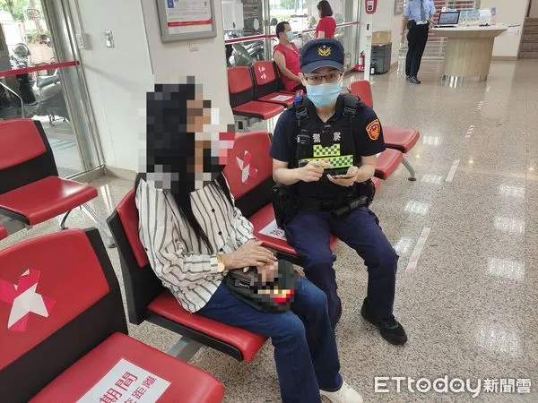▲台南市東區1名女子遭網友交友愛情詐騙,幸好一分局警方及時成功攔阻,差點被騙近百萬元。(圖/記者林悅翻攝,下同)