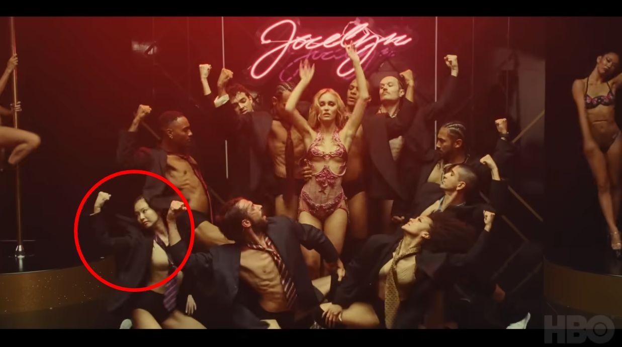 ▲Jennie參與美劇《The Idol》演出。(圖/翻攝自YouTubE/The Weeknd)