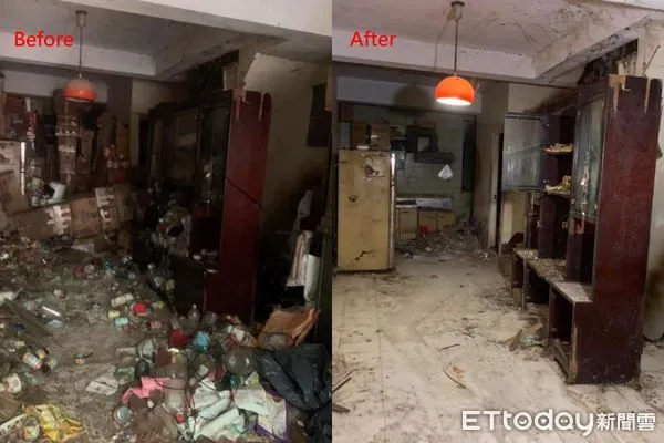 ▲▼高雄鼠窩清除作業對比照。(圖/高雄市環保局提供)