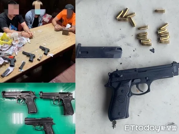 ▲▼台中警方進行大規模肅槍。(圖/警方提供)