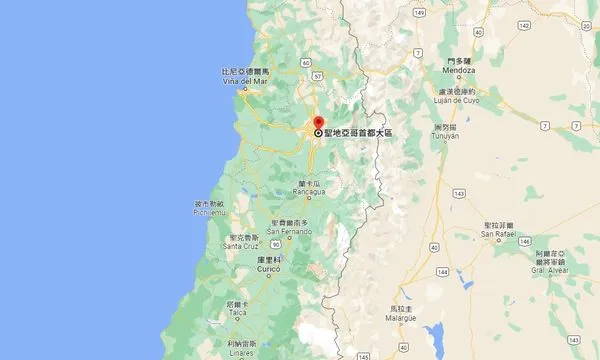 ▲▼智利首都。(圖/翻攝自Google Mapes)