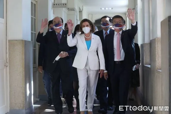 ▲▼美國眾議院議長裴洛西拜訪立法院。(圖/記者屠惠剛攝)