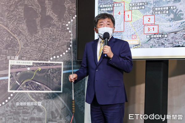 ▲民進黨台北市長參選人陳時中公布內湖交通改善政策。(圖/記者林敬旻攝)