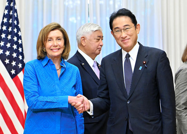 ▲▼日本首相岸田文雄5日上午與美國眾議院議長裴洛西會晤。（圖／達志影像／美聯社）