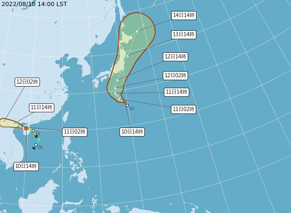▲▼又一熱帶低壓生成，可能成為今年第8號颱風「米雷」。（圖／氣象局） 