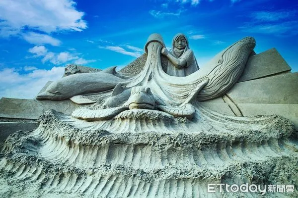 ▲▼ 八里沙雕展。(圖/記者戴上容翻攝)