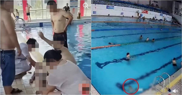 大陸一名男童到有救生員的室內泳池戲水，因誤入深水區，最後不幸溺斃。 （圖／翻攝微博）