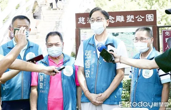 ▲國民黨桃園市參選人張善政今(27)日受訪時表示,台南殺警案應該全額支付警消危險加給,「我誓為警消的後盾」。(圖/記者沈繼昌翻攝)