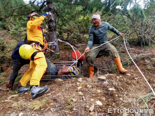 ▲▼       武陵農場除草工遭蜂螫      。（圖／記者哈勇嗄奧翻攝）