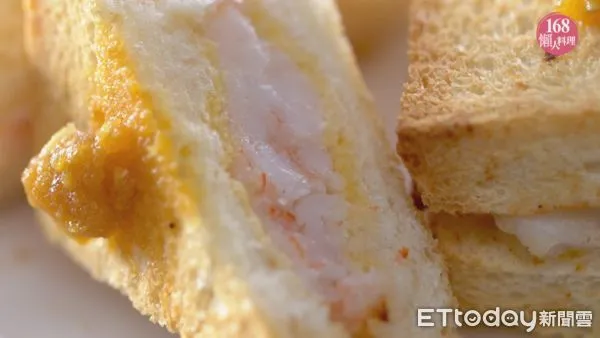 金沙吐司蝦(圖/168懶人料理提供)