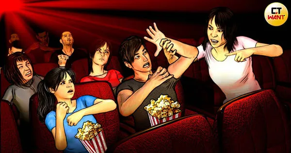 北部某國小狼師瞄準剛畢業的女學生,先以遊戲點數換裸照又約出遊,幸好家長及時趕到電影院,中斷這場危險約會。(示意圖/本刊繪圖組)