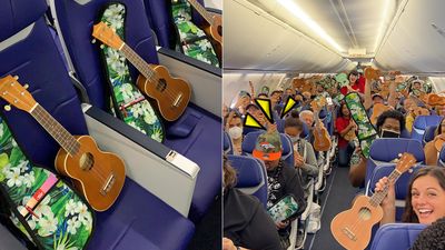 西南航空推出飛夏威夷限定「機上烏克麗麗課」　顯然有些旅客不太開心