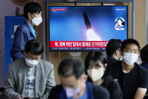 ▲▼北韓於25日上午發射1枚短程彈道飛彈。（圖／達志影像／美聯社）
