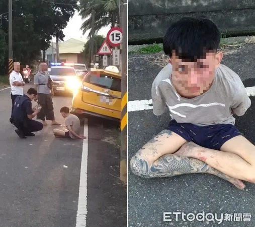 ▲高雄一名男子搭小黃時突亮美工刀攻擊司機。(圖/記者吳奕靖攝)