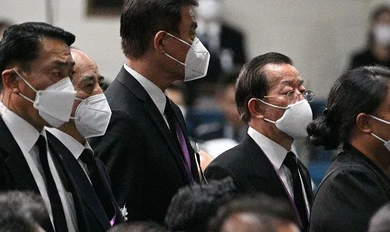 ▲▼顯/安倍國葬,台灣代表團,王金平、蘇嘉全、謝長廷。(圖/路透)