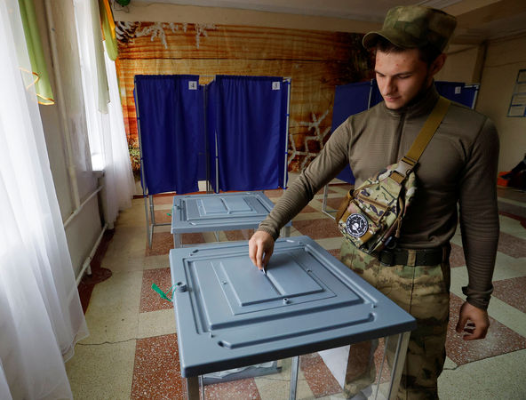 ▲▼ 俄羅斯23日起在烏克蘭占領區舉行入俄公投。（圖／路透）