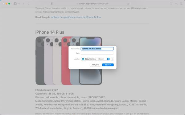 ▲蘋果網站命名為iPhone 14 Max。（圖／取自iCreate）