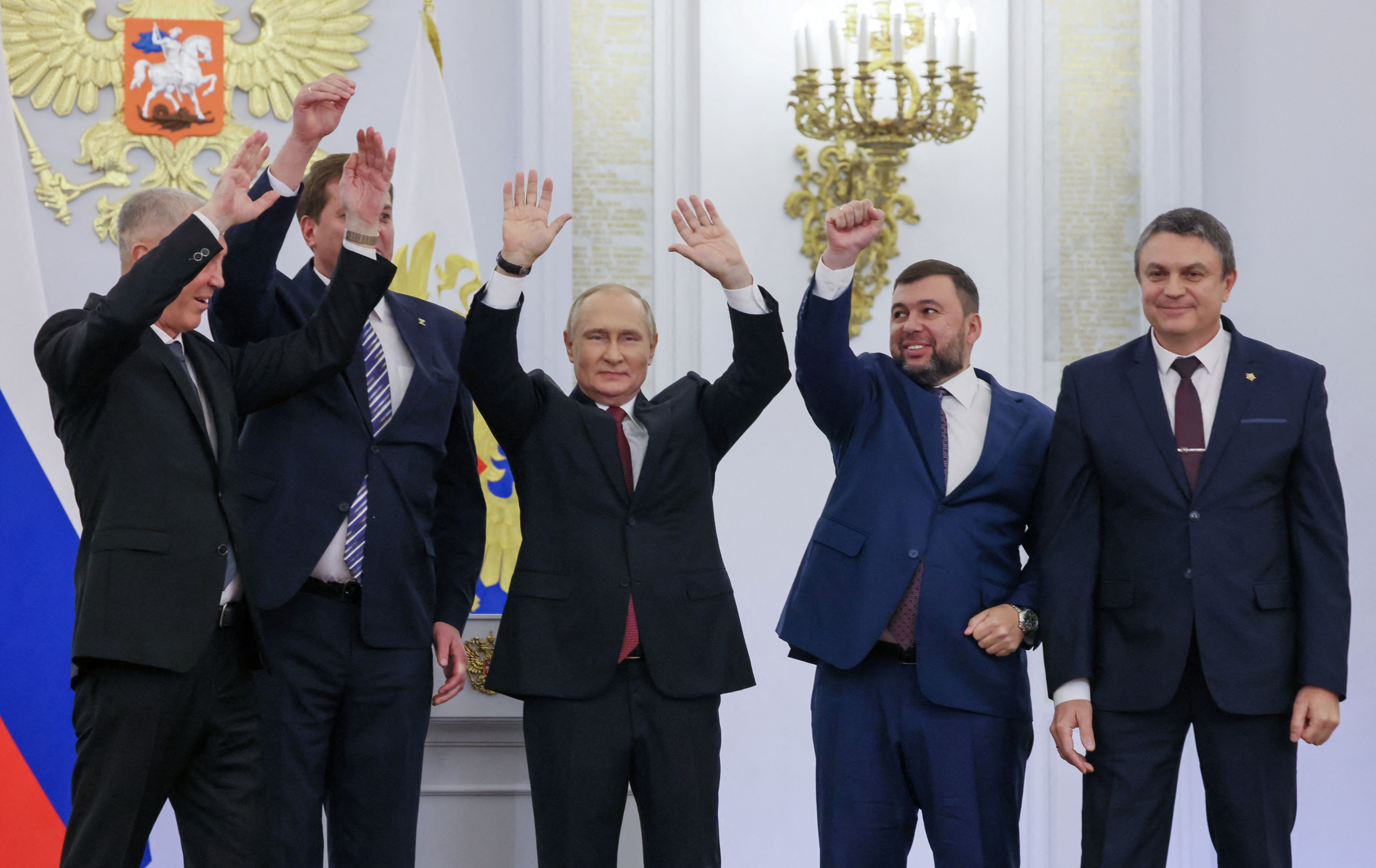 ▲▼普丁簽條約了！　正式將烏克蘭4州併入俄羅斯。（圖／路透社）