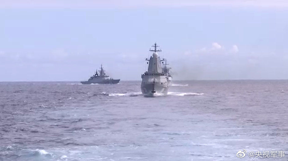 ▲▼中俄海軍在太平洋海域聯合巡航。（圖／翻攝自央視軍事）