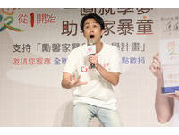 ▲陳漢典擔任勵馨家暴童愛心大使。（圖／記者林敬旻攝）