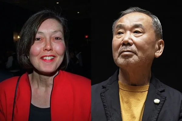 ▲▼加拿大詩人卡森(Anne Carson)與日本作家村上春樹。(圖/達志影像/美聯社)