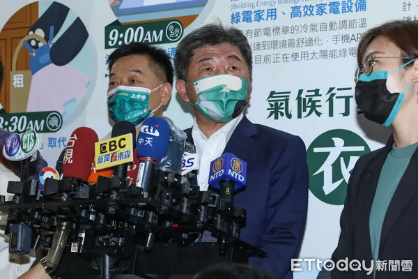 ▲台北市長候選人陳時中出席2022台灣氣候行動博覽會。(圖/記者林敬旻攝)