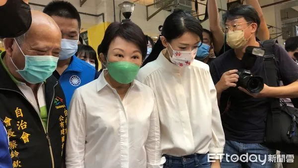 ▲▼盧秀燕,高虹安,市長,台中,新竹,建國市場。(圖/記者許權毅攝)