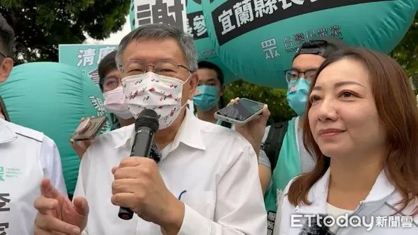 ▲柯P10日下午被問到與宋楚瑜互動冷,他笑說,挑撥離間見縫插針、太有想像力了。(圖/記者游芳男翻攝)