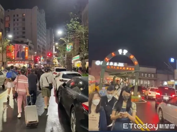 ▲▼快訊/瑞芳土石流!台鐵3車停礁溪 乘客全下車步行到轉運站。(圖/讀者提供)