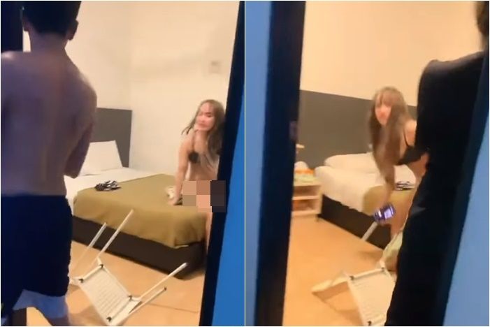 ▲▼ 人妻暴打丈夫和陌生女子 。(圖/翻攝自臉書)