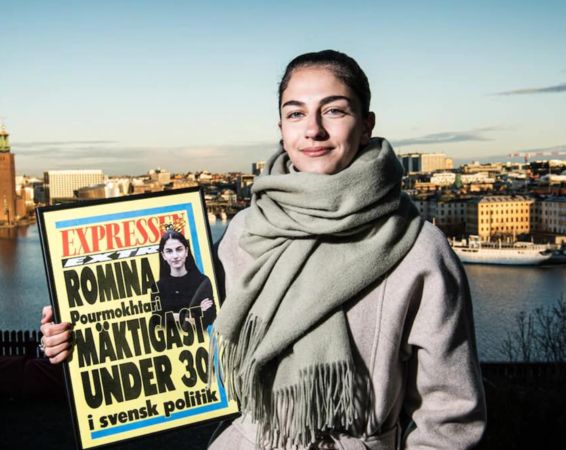 ▲▼瑞典氣候部長波爾莫卡塔里（Romina Pourmokhtari）年僅26歲創新紀錄。（圖／翻攝自Facebook／Romina Pourmokhtari）