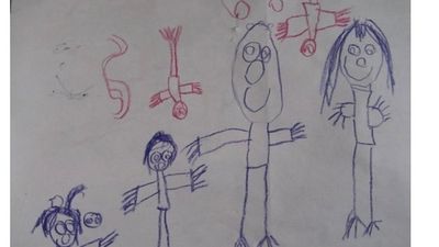 兒子5歲畫一家四口「多出2顛倒小人」　她一年後竟生了：預言成真
