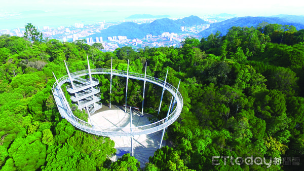 ▲檳城升旗山(Penang Hill),檳城旅遊,馬來西亞旅遊,升旗山纜車,升旗山樹頂步道,升旗山Sky Walk天空步道。（圖／雄獅旅遊提供）