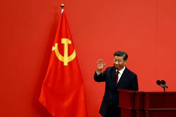 ▲▼習近平,中共中央政治局常委,丁薛祥。(圖/路透社)